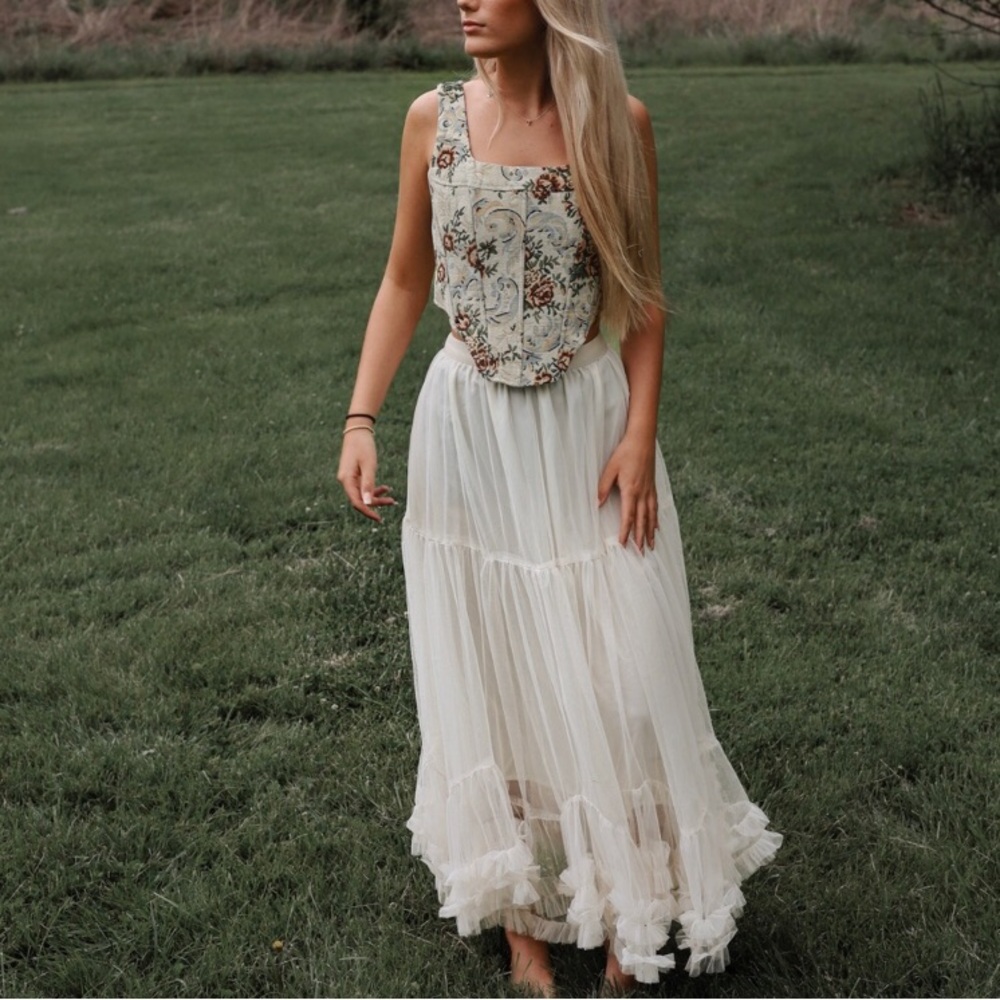 Ivory Maxi Skirt